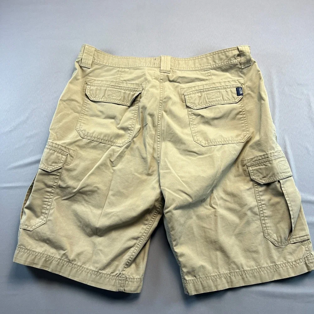 The North Face Cargo Shorts Mens 38 Beige Mid Rise Utility Pocket Hiking Outdoor
